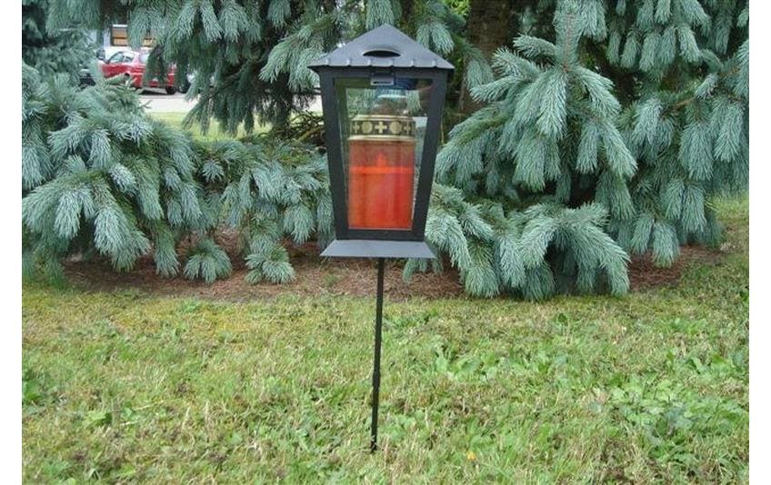 Dameco Grablaterne mit Erdspiess 14 x 25 cm, Schwarz