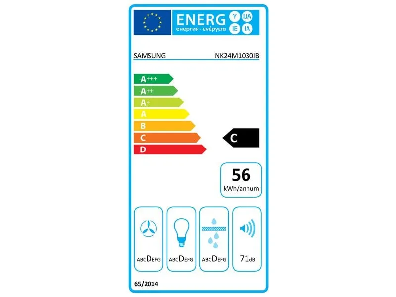Samsung Dunstabzugshaube NK24M1030IB/UR 3 Stufen