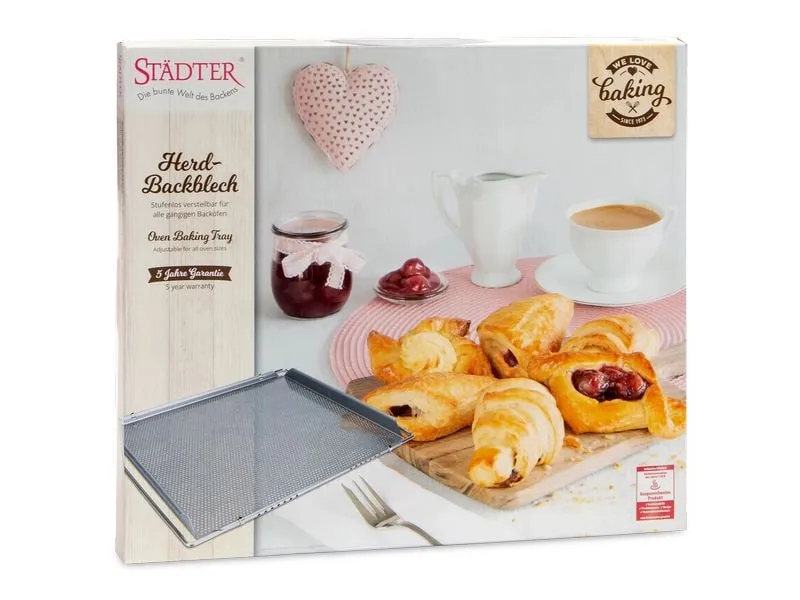 Städter Backblech mit Spezial Lochung 35 cm x 45 cm Städter Backblech mit Spezial Lochung 35 cm x 45 cm
