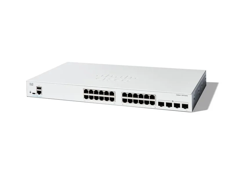 Cisco PoE+ Switch Catalyst C1300-24FP-4X 28 Port Cisco PoE+ Switch Catalyst C1300-24FP-4X 28 Port