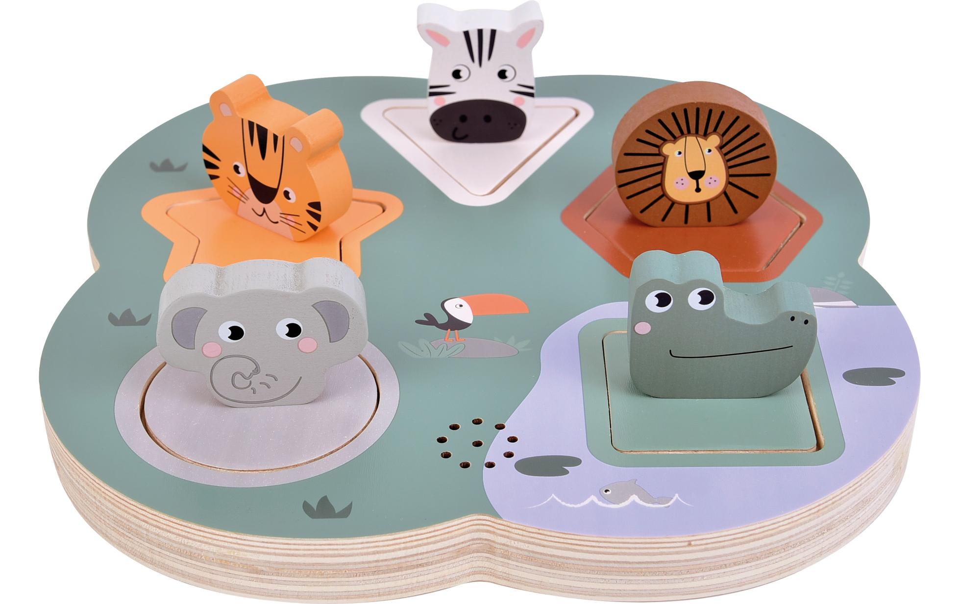 small foot Holzpuzzle 3D Tierlaute Safari