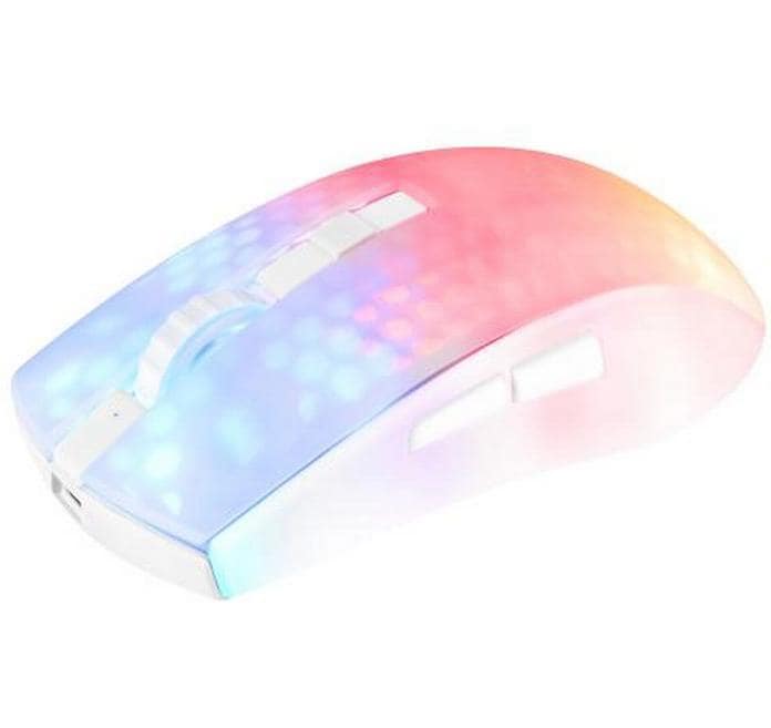 DELTACO Gaming-Maus GAM-145-W Weiss/Trasparent