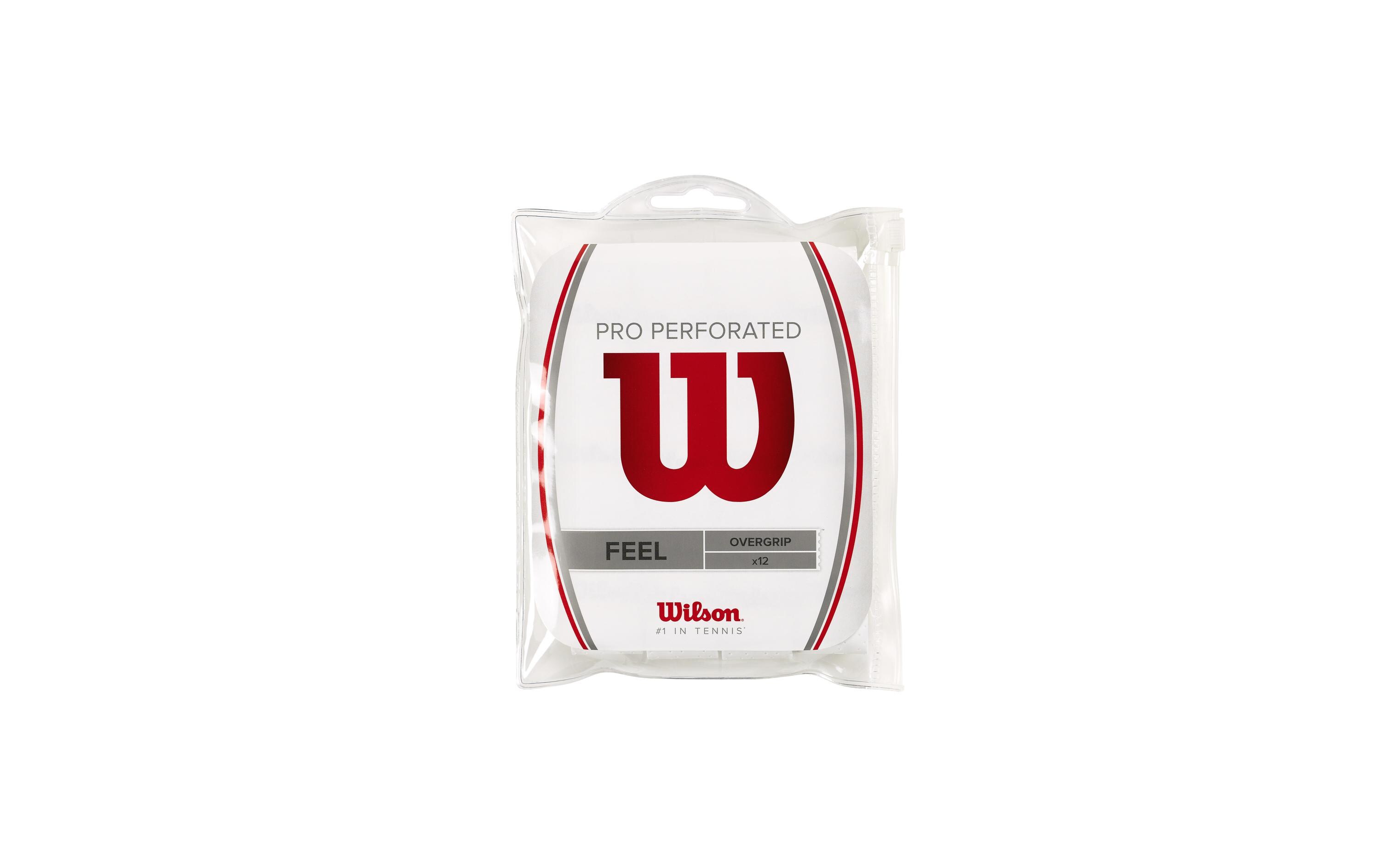 Wilson Over Grip Pro Perforated 12 Weiss Wilson Over Grip Pro Perforated 12 Weiss