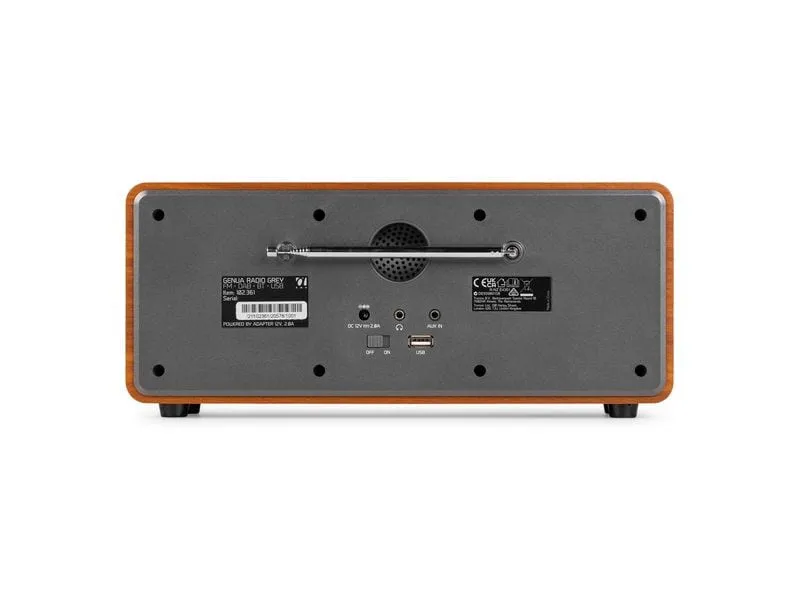 Audizio Genua-DG DAB+/FM Radio mit BT, Stereo, Grau
