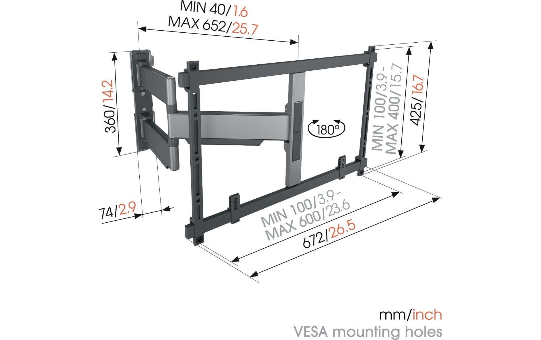 Vogel's Wandhalterung TVM 5645 - Schwarz