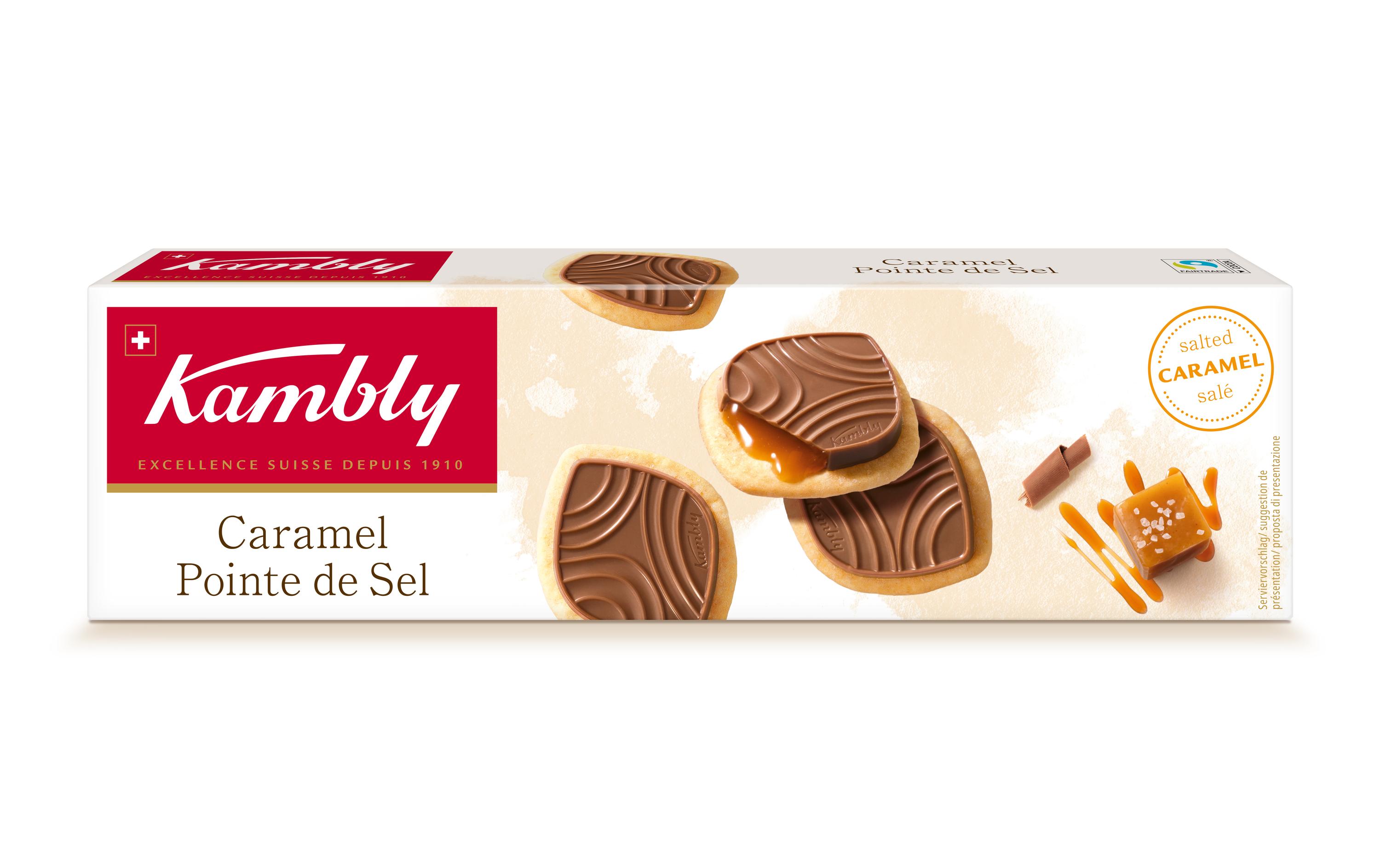 Kambly Guetzli Caramel Pointe de Sel 100 g Kambly Guetzli Caramel Pointe de Sel 100 g