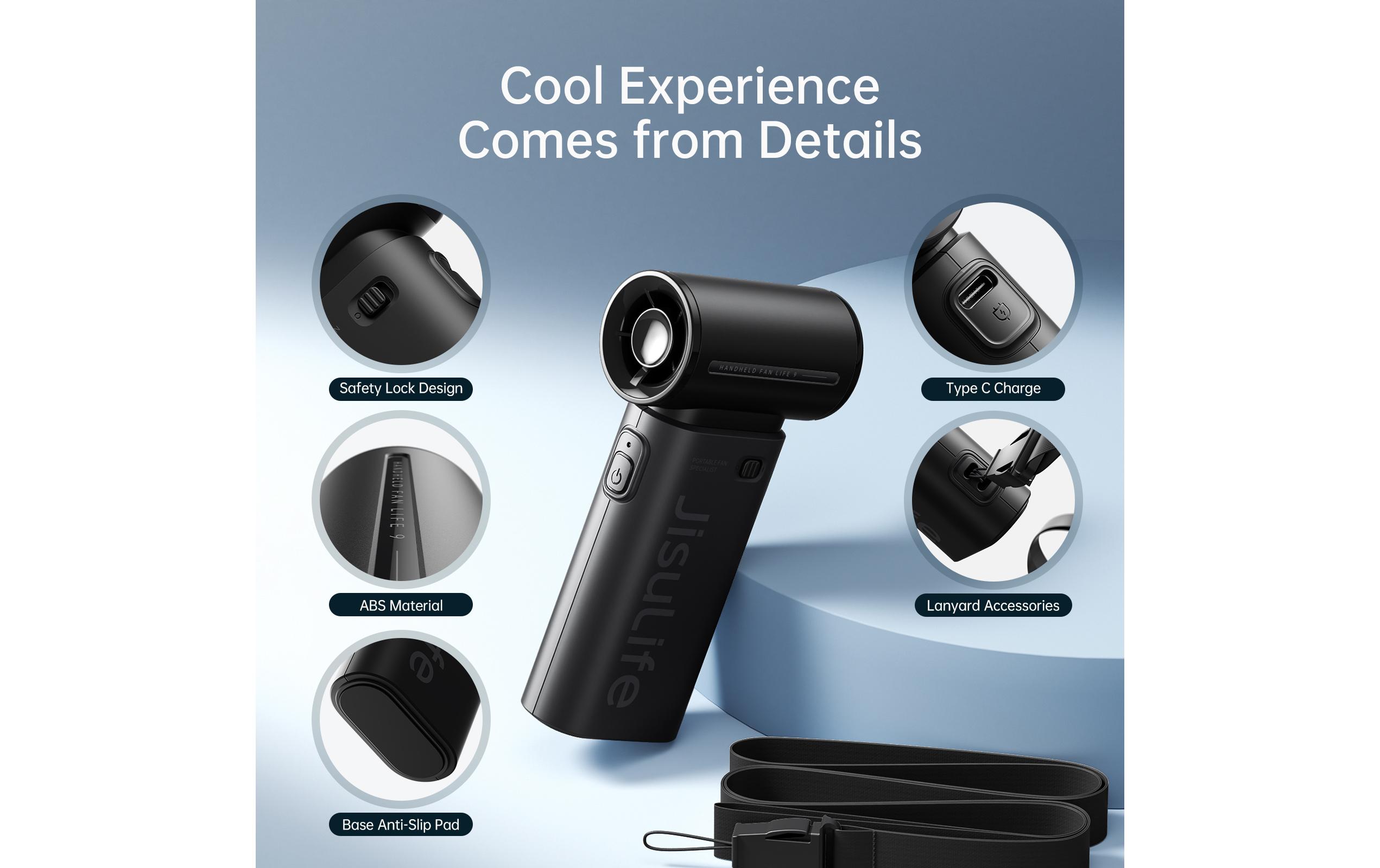 Jisulife Handventilator Life9 Schwarz