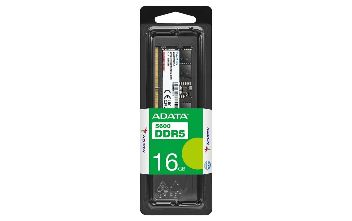 ADATA SO-DDR5-RAM AD5S560016G-S 5600 MHz 1x 16 GB ADATA SO-DDR5-RAM AD5S560016G-S 5600 MHz 1x 16 GB