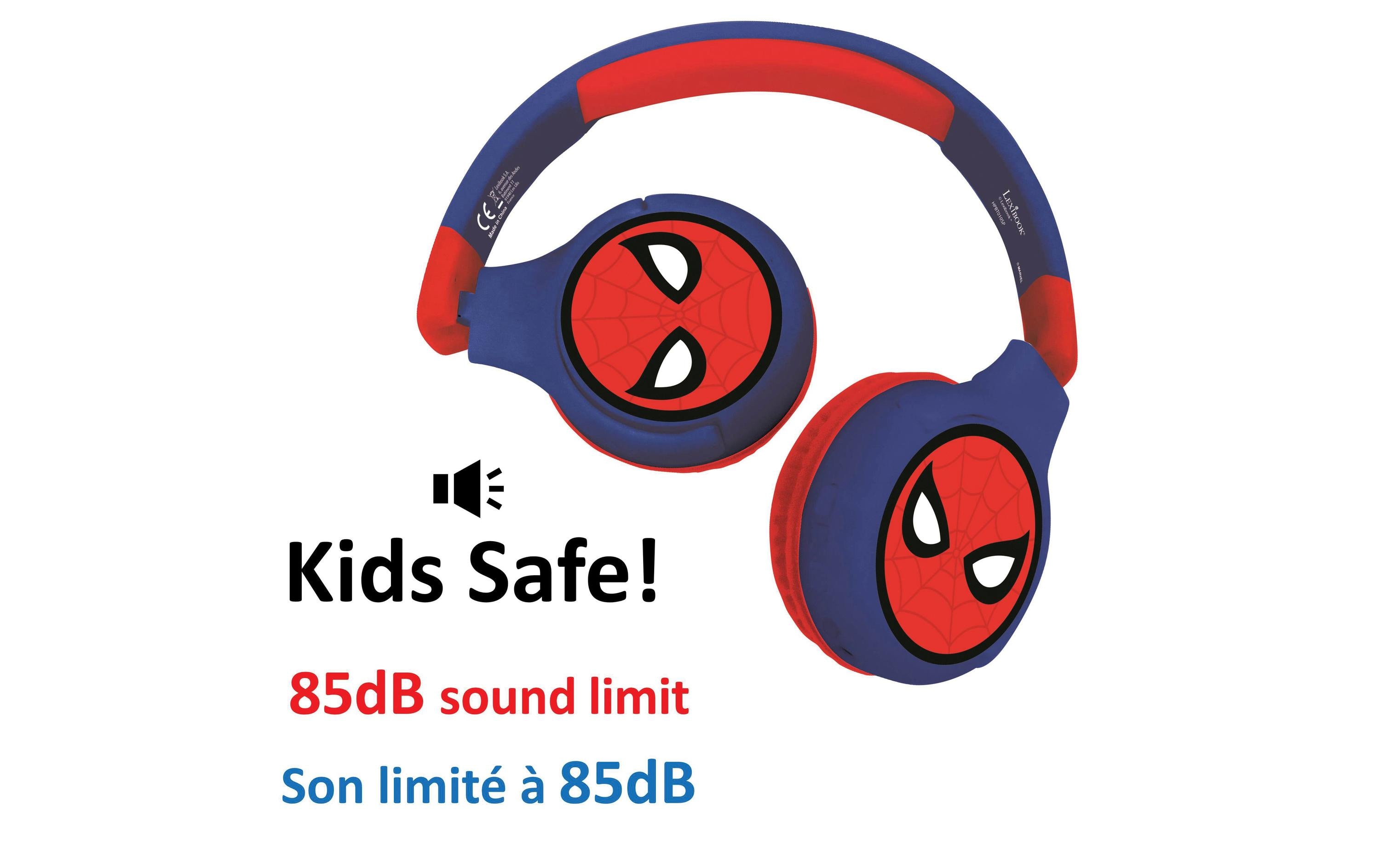 Lexibook Kinderkopfhörer Spider-Man 2-in-1-Bluetooth