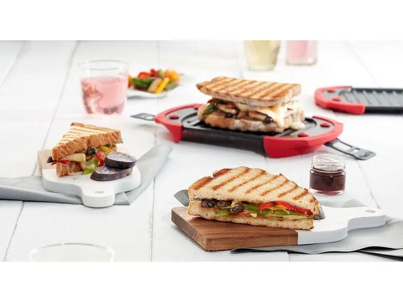 Lékué Mikrowellen-Grill 25.2 cm, Rot/Schwarz Lékué Mikrowellen-Grill 25.2 cm, Rot/Schwarz