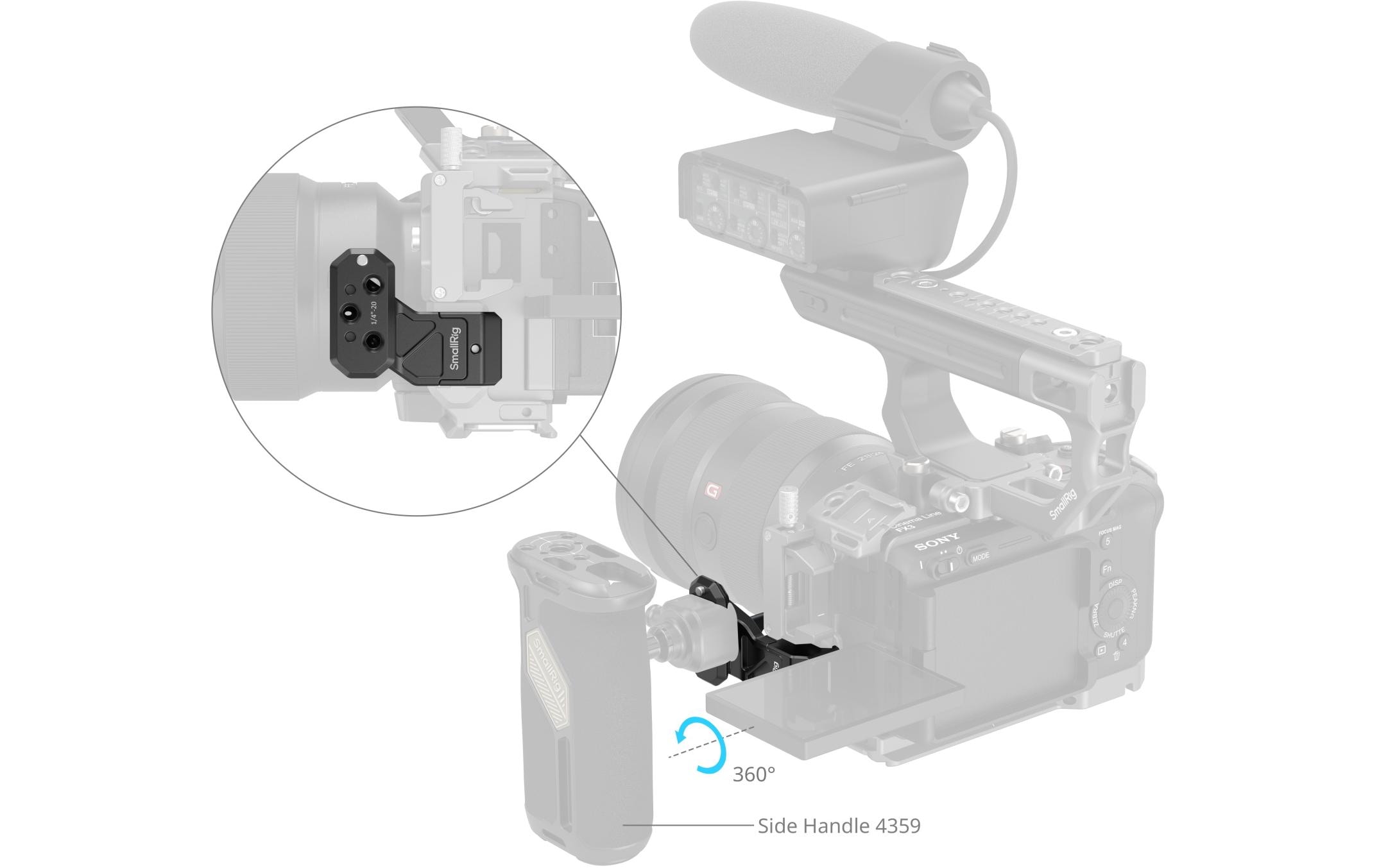 Smallrig Adapter Side Handle Extension