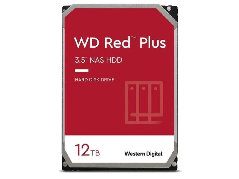 Western Digital Harddisk WD Red Plus 3.5 SATA 12 TB