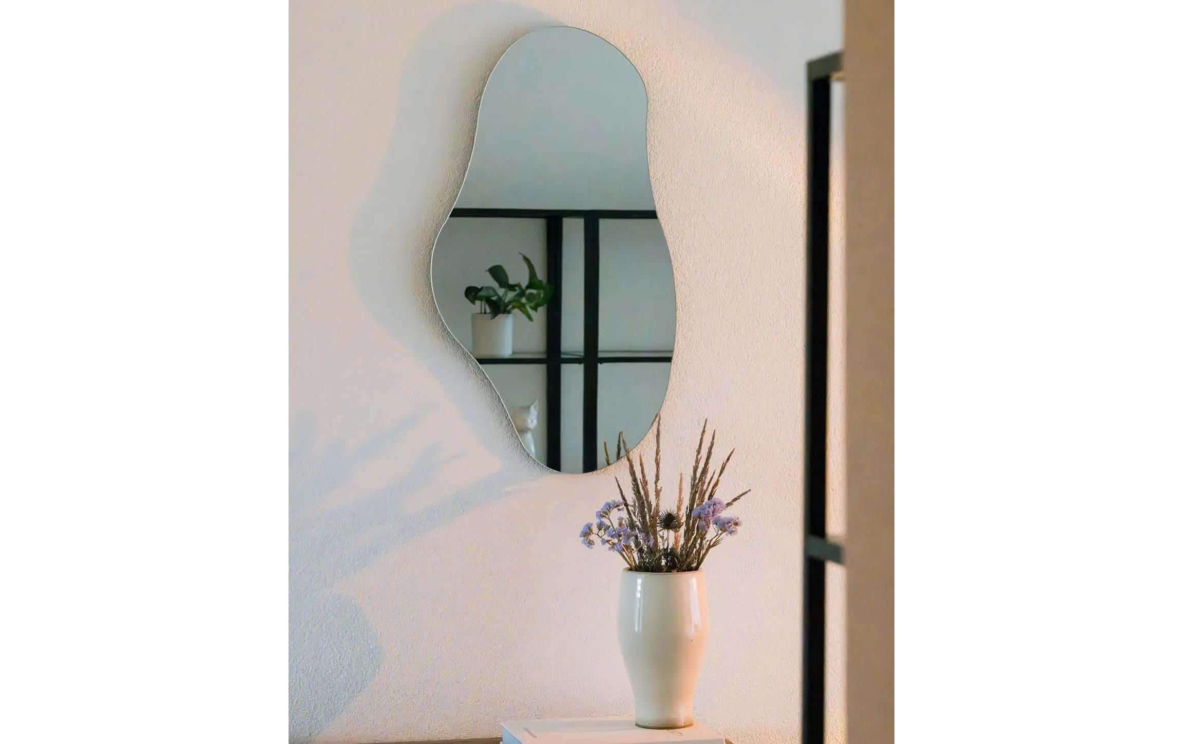 Esmée Spiegel Wavy 44 x 80 cm, Silber