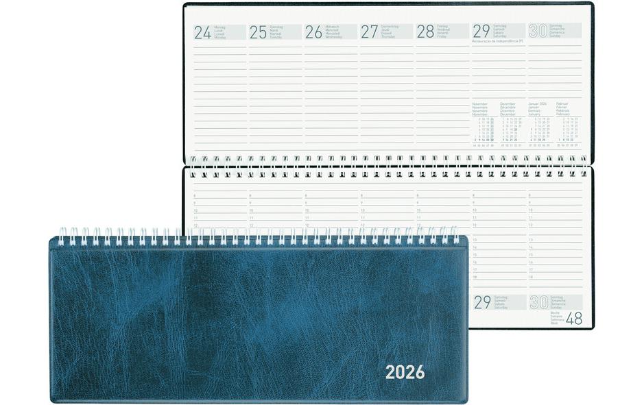 Biella Pultkalender Seplana Dunkelblau, 29.8 x 11.7 cm