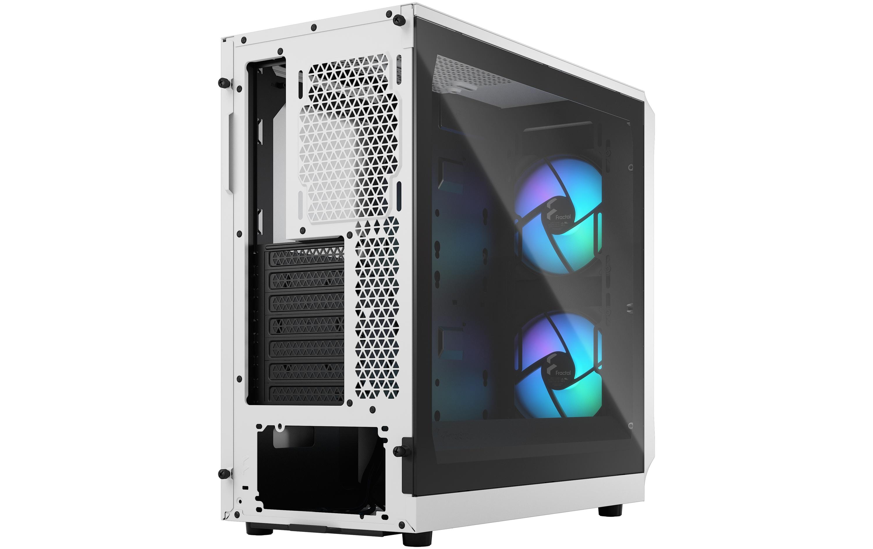 Fractal Design PC-Gehäuse Focus 2 RGB TG Clear Tint Weiss