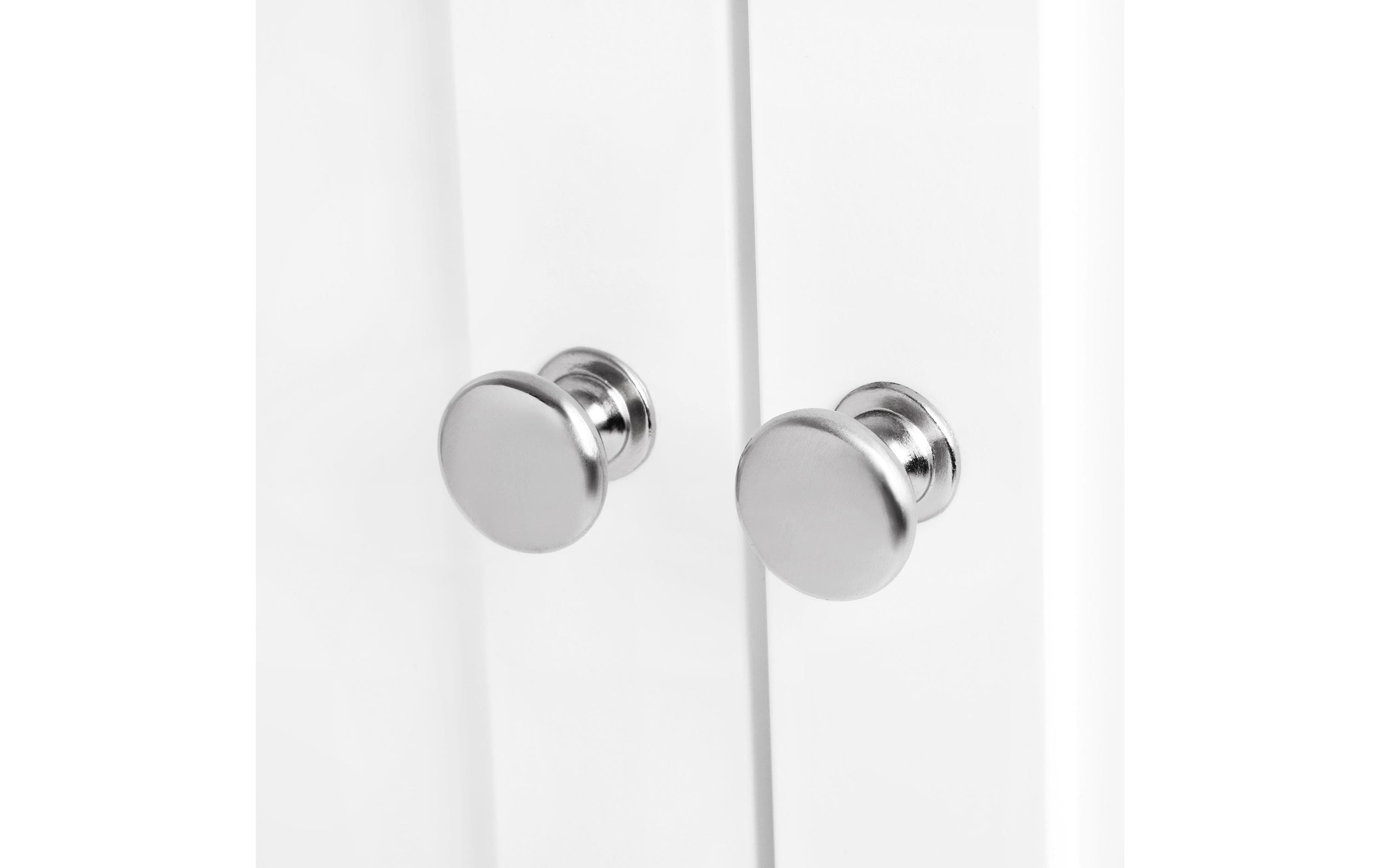 VASAGLE Waschbeckenunterschrank mit Doppeltür 60 x 60 cm, Weiss