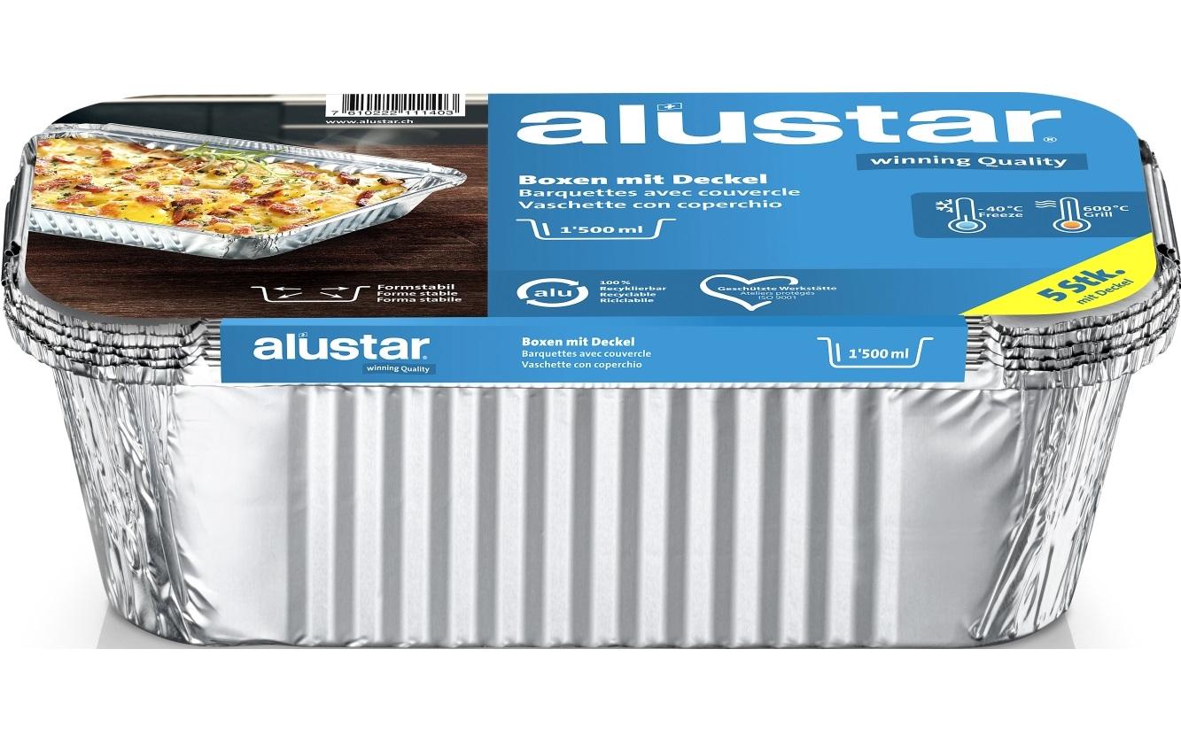 Alustar Grillschale 25 x 13 x 7 cm, 5 Stück Alustar Grillschale 25 x 13 x 7 cm, 5 Stück