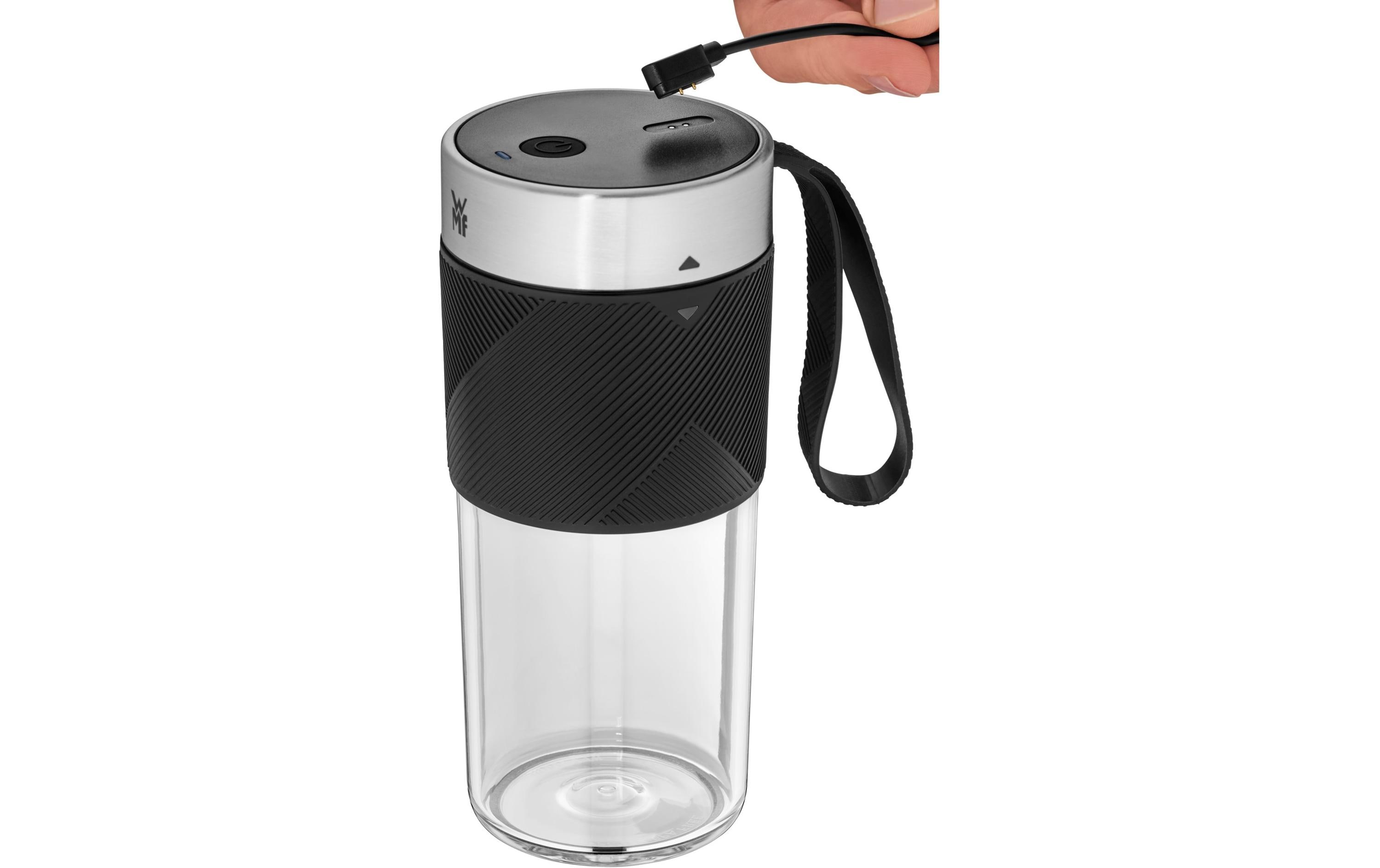 WMF Smoothie Maker Küchenminis Mix on the go Schwarz/Silber matt