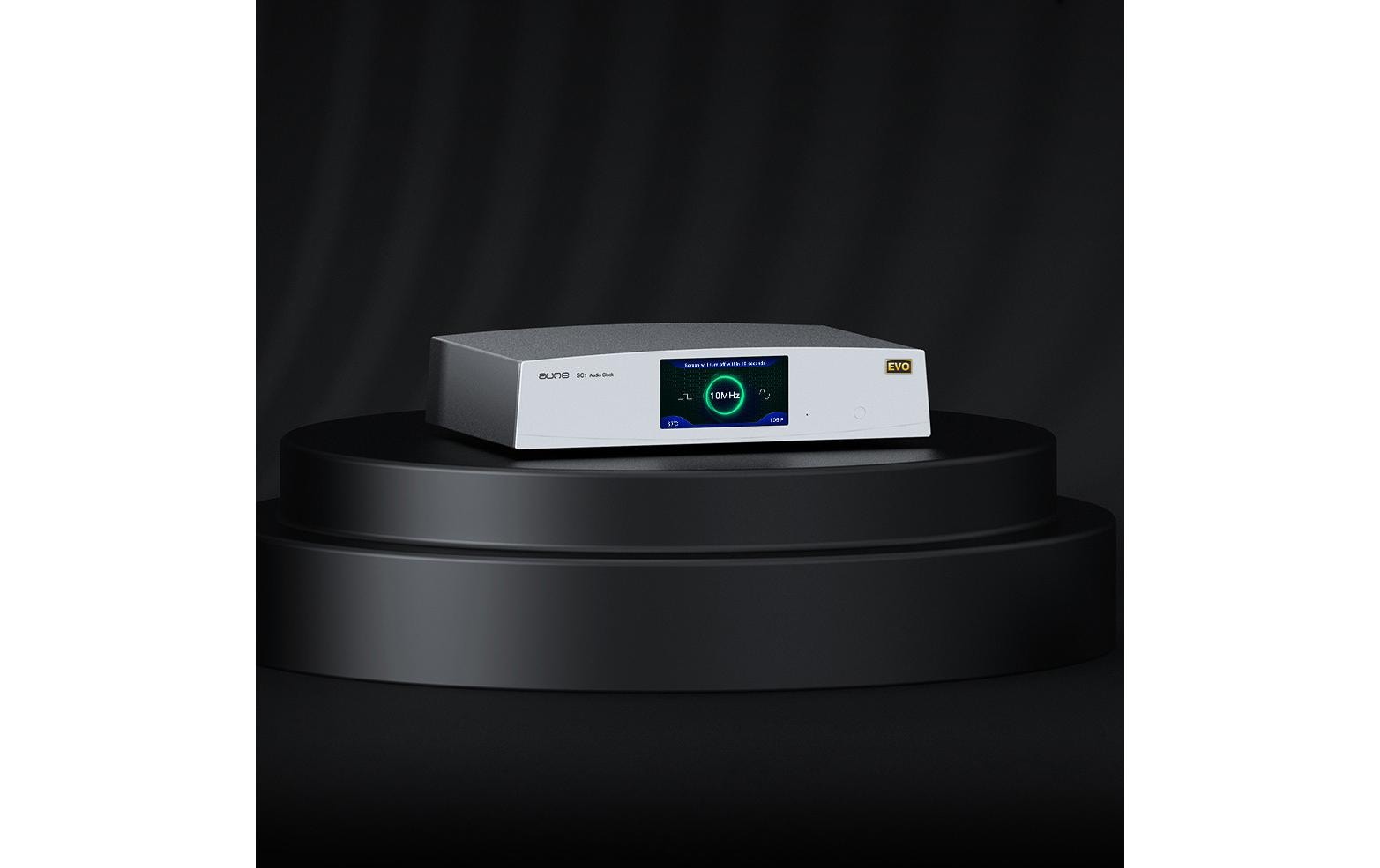 Aune SC1 EVO Hochpräzise 10 MHz Masterclock Silber