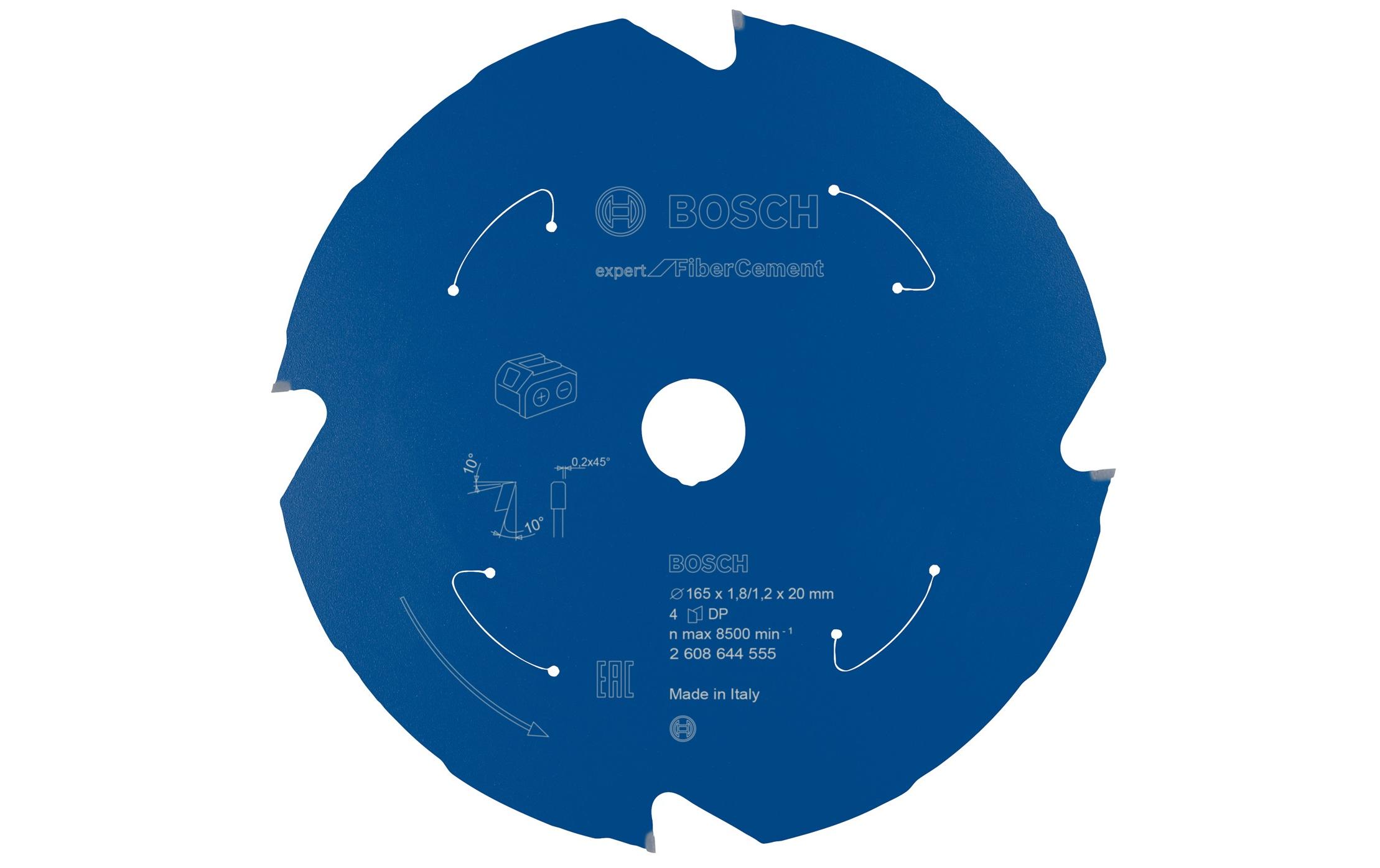 Bosch Professional Kreissägeblatt Expert for Fibre Cement Ø 165, Z 4