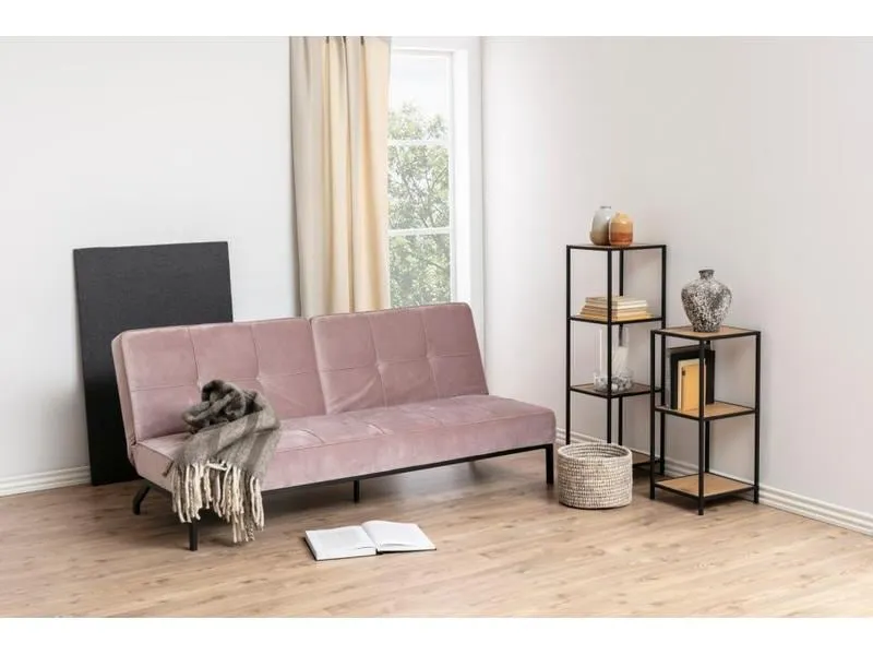 AC Design Regal Seaford 35 x 37 x 82.5 cm, Nature/Schwarz
