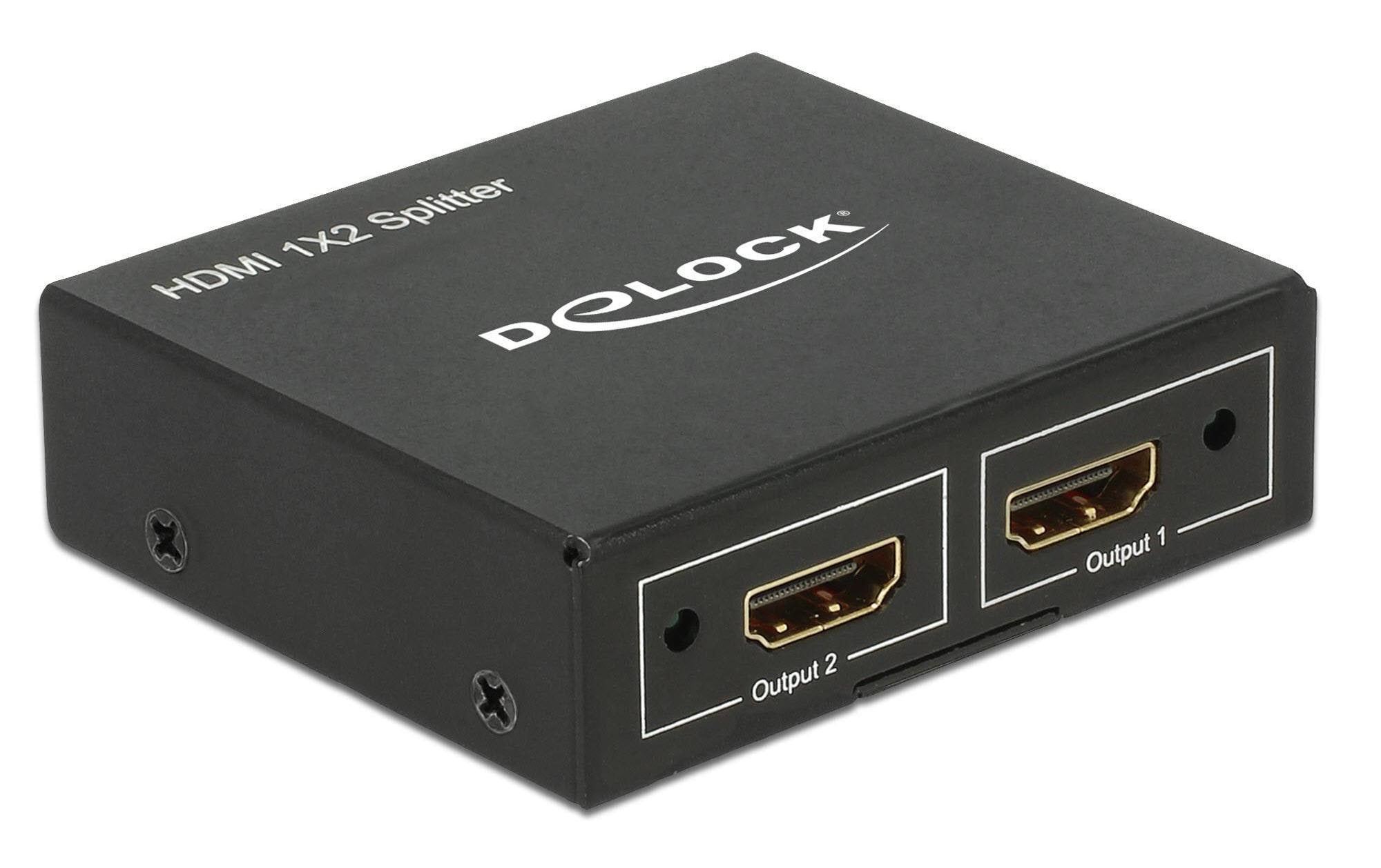 Delock 2-Port Signalsplitter HDMI - HDMI 4K/30Hz Delock 2-Port Signalsplitter HDMI - HDMI 4K/30Hz