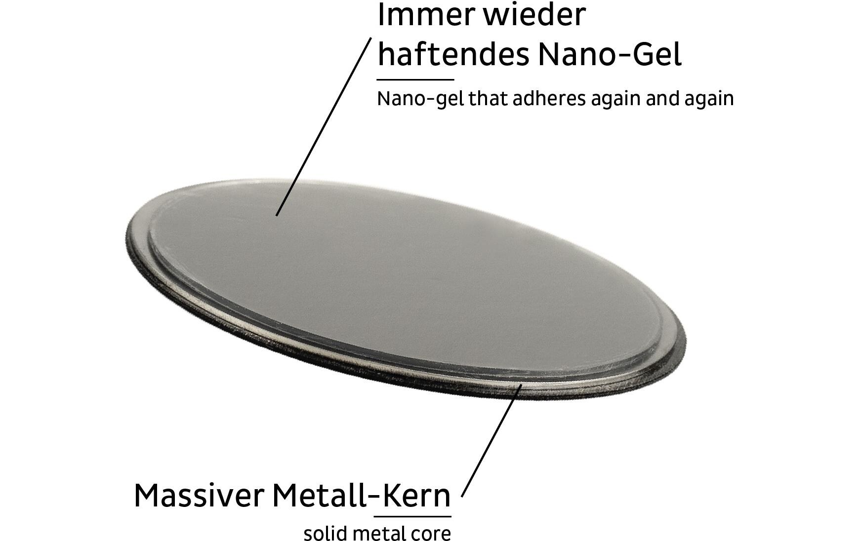 Silwy Metall-Pad Superstrong 1 Stück, Schwarz