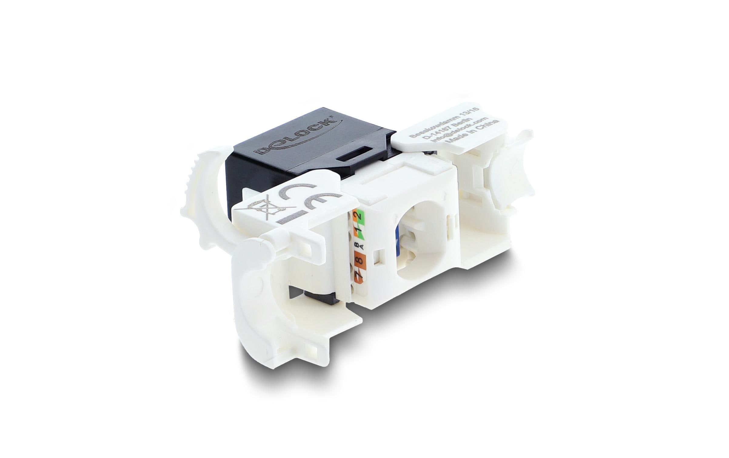 Delock Keystone-Modul RJ45 Buchse zu LSA Cat.6 UTP Delock Keystone-Modul RJ45 Buchse zu LSA Cat.6 UTP