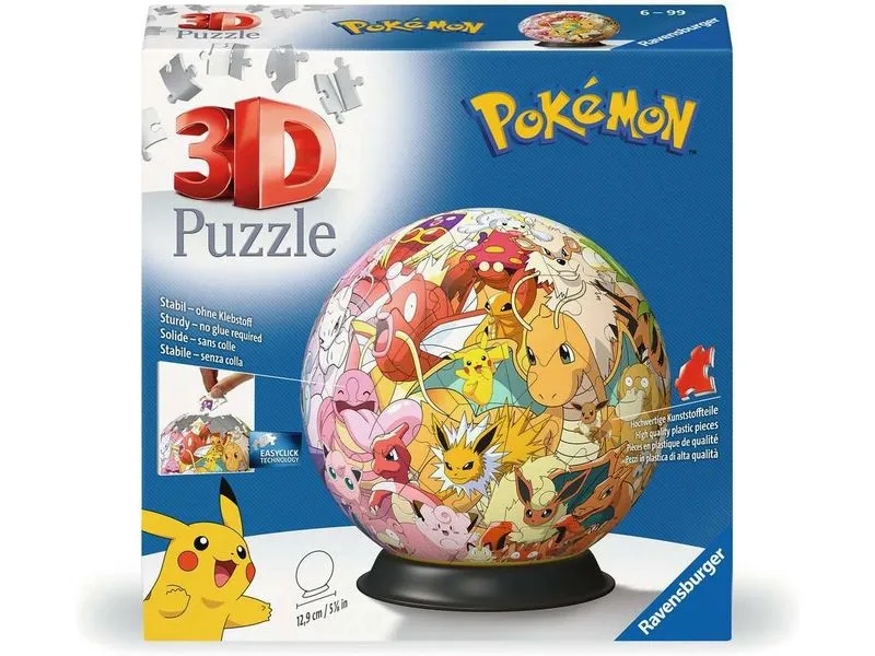 Ravensburger 3D Puzzle Ball: Pokémon – Kanto Region