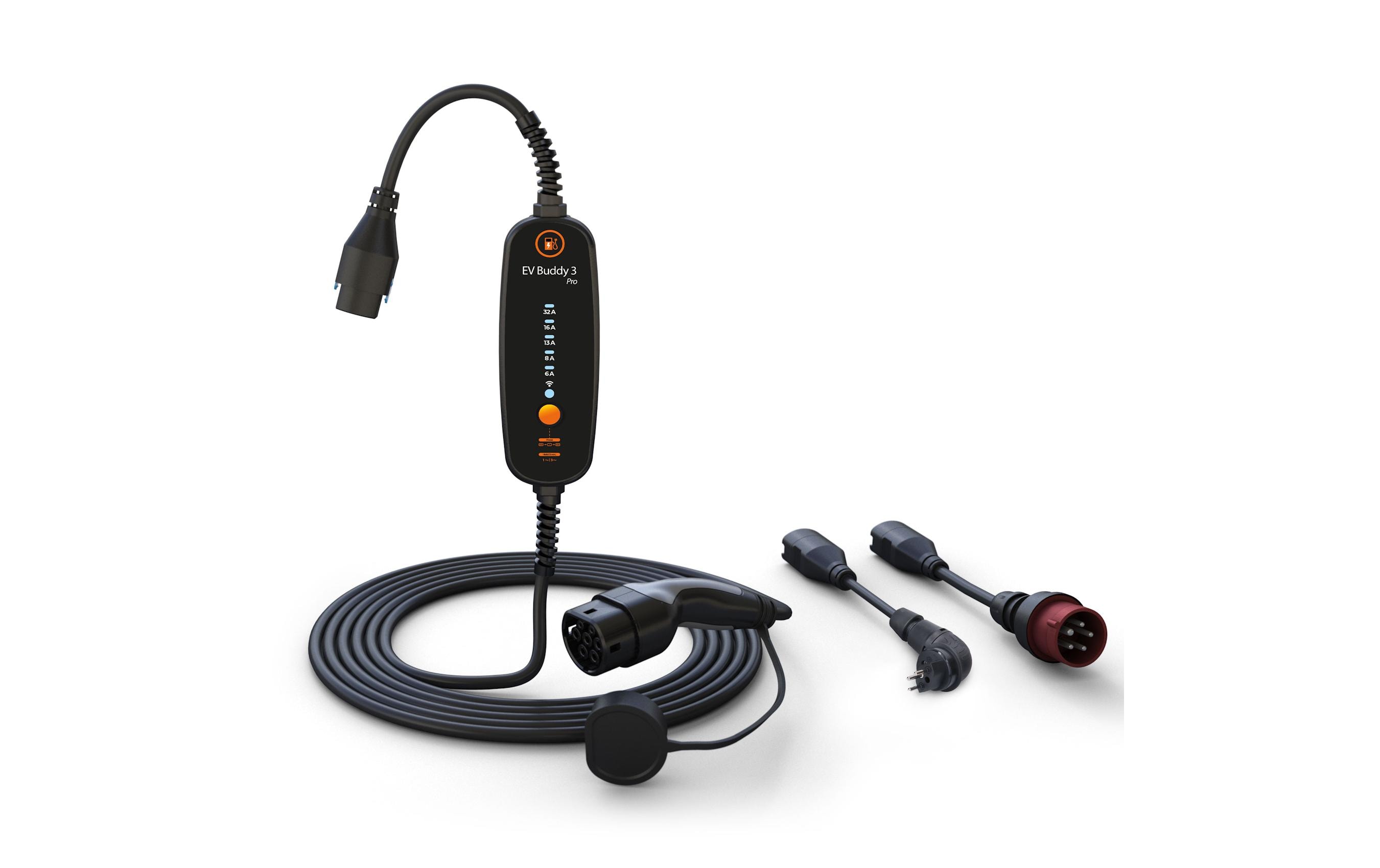 EV Buddy Ladekabel für EV Buddy 3 Pro, 22kW, 10m, Bluetooth