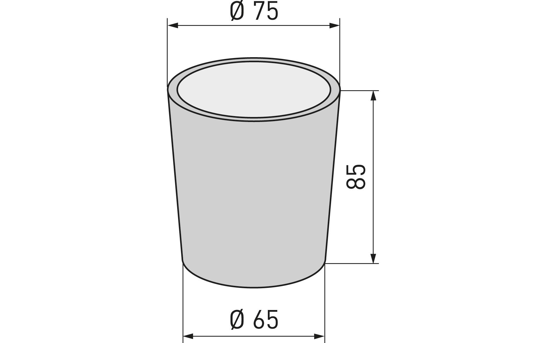 diaqua® Zahnputzbecher CHIC 96 Durchscheinend diaqua® Zahnputzbecher CHIC 96 Durchscheinend