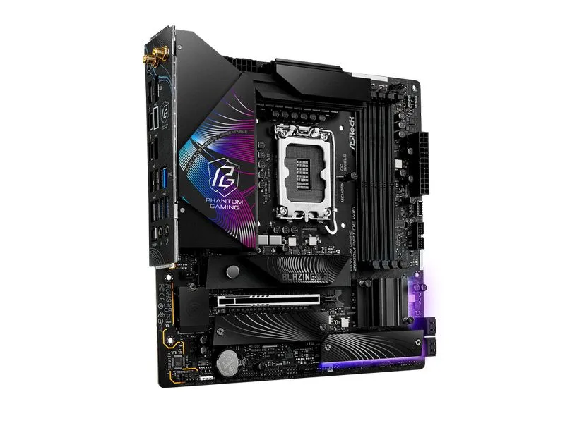 ASRock Mainboard Phantom Gaming Z890M Riptide WiFi ASRock Mainboard Phantom Gaming Z890M Riptide WiFi