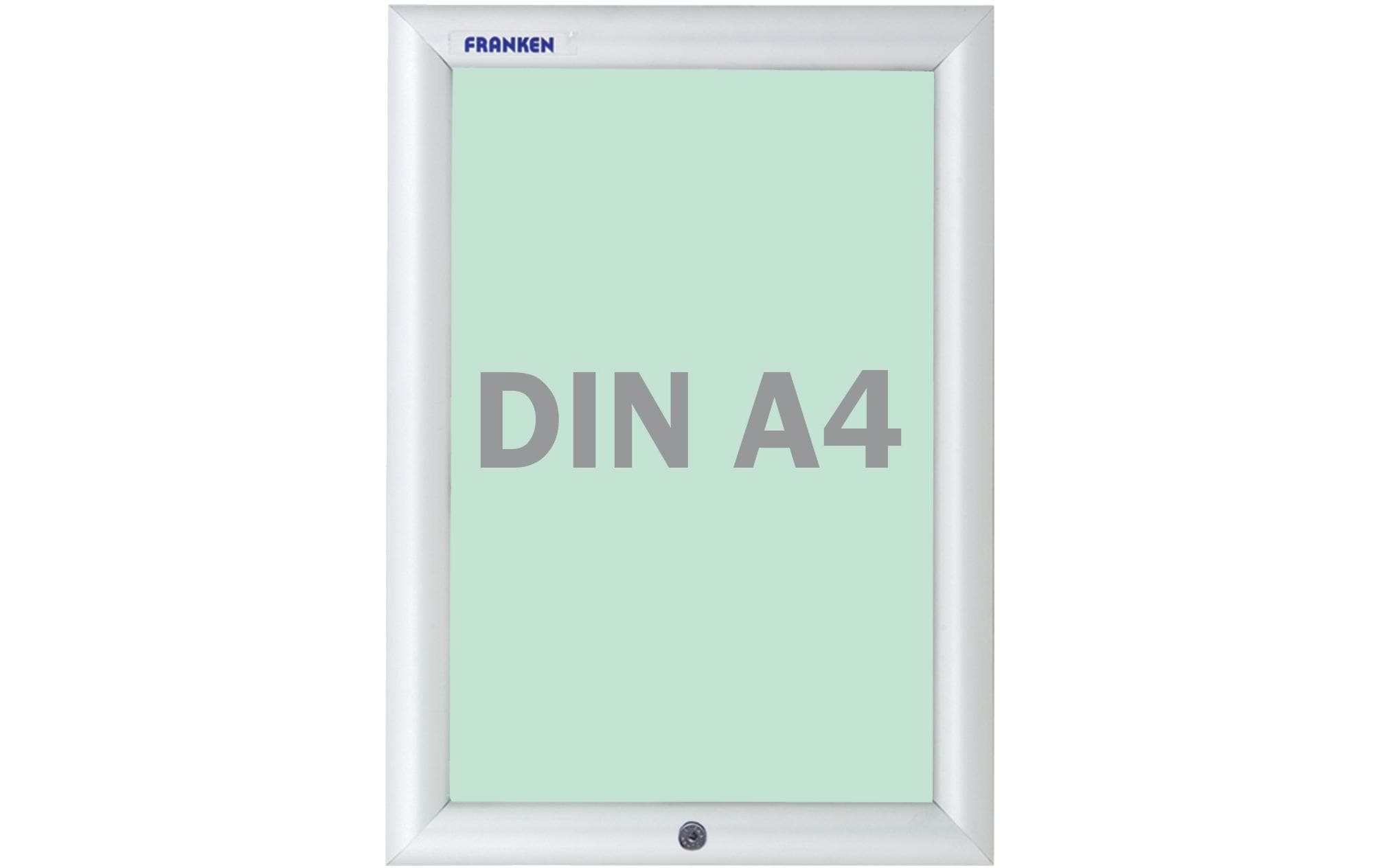 Franken Präsentationsrahmen Outdoor Security 35 mm, A4 Silber