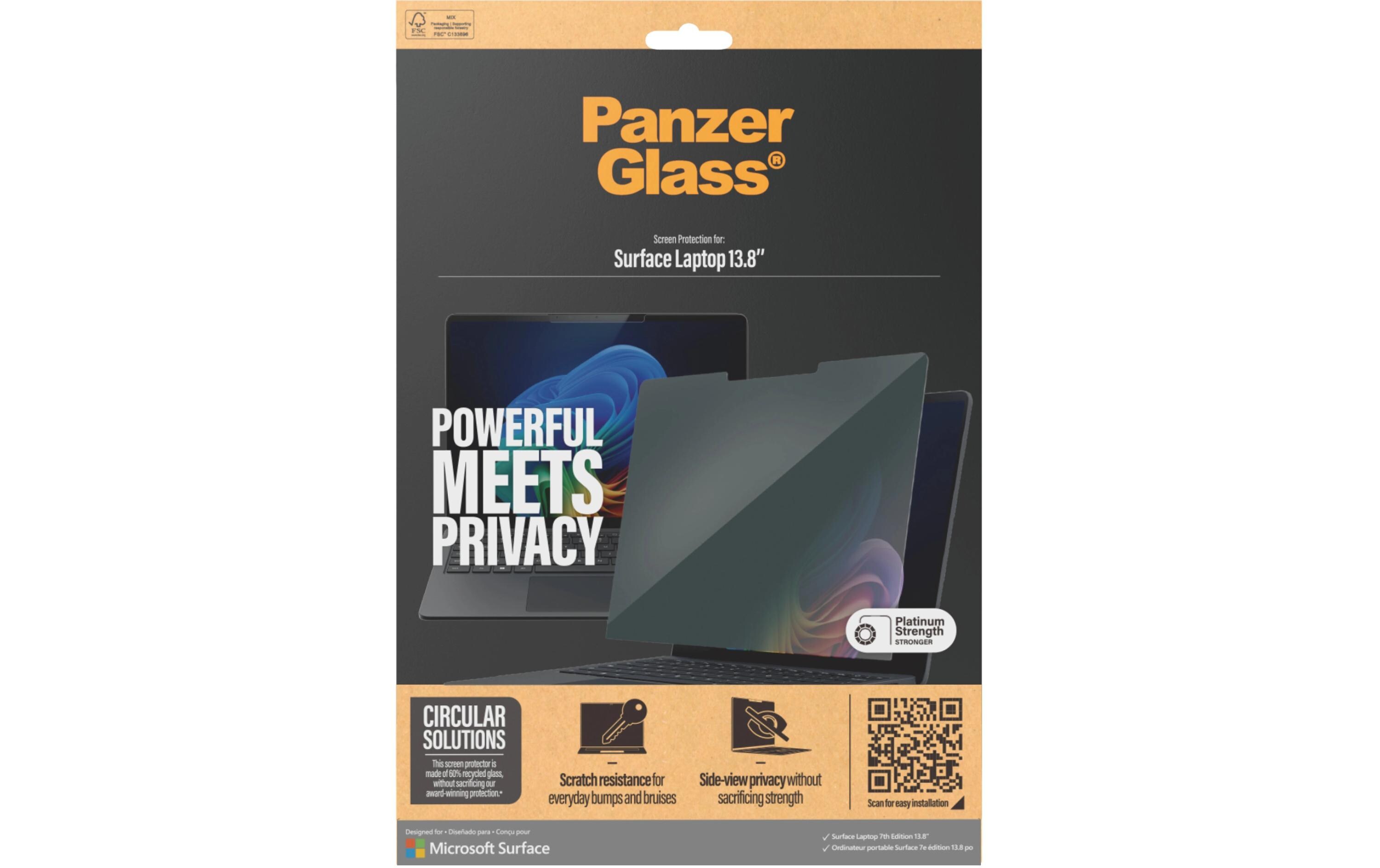 Panzerglass Ultra Wide Fit Privacy Surface Laptop 7. Edition 13.8