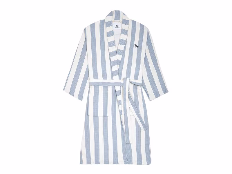 Dock & Bay Bademantel Waffle Storm Cloud Blau/Weiss