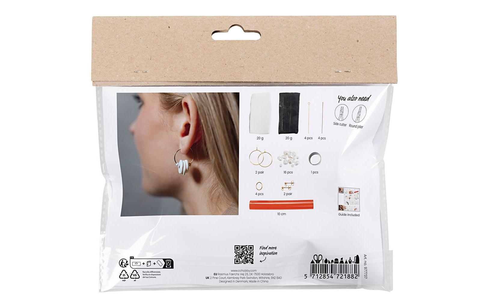 Creativ Company Schmuck Bastelset Ohrringe Schwarz/Weiss Creativ Company Schmuck Bastelset Ohrringe Schwarz/Weiss