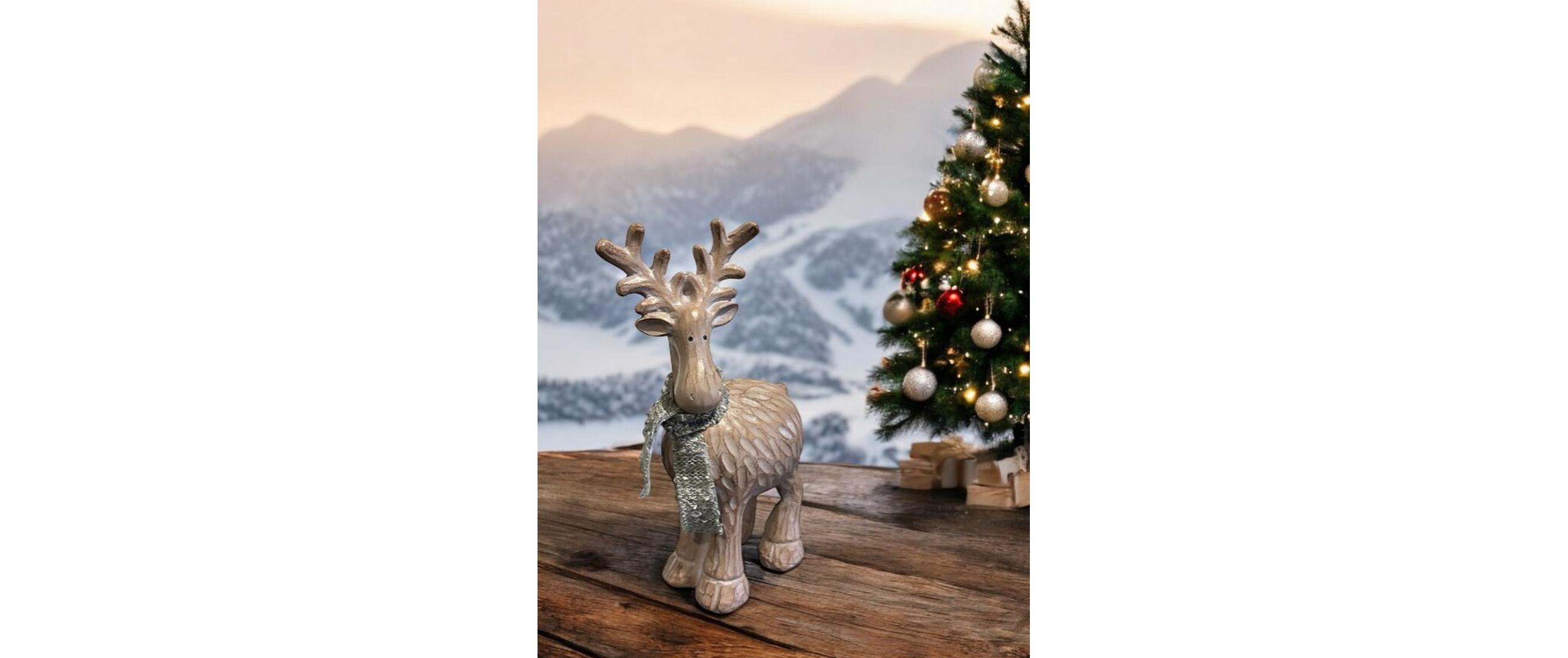 Dameco Weihnachtsfigur Rentier 29 cm, Braun