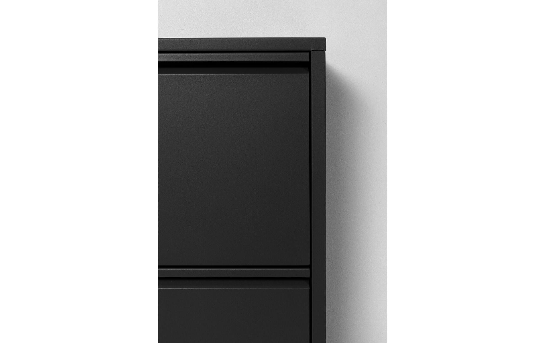 Kare Schuhschrank Caruso 5-er, 50 x 170 cm, Schwarz