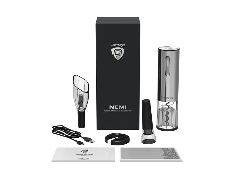 Prestigio Flaschenöffner Nemi Silber