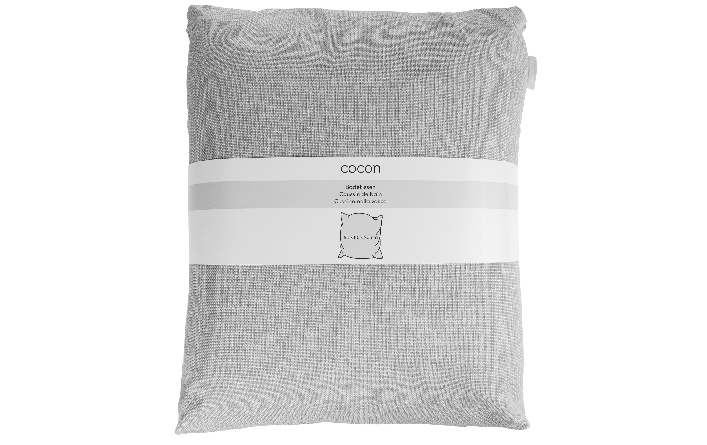 COCON Badekissen 50 x 60 x 20 cm, Grau