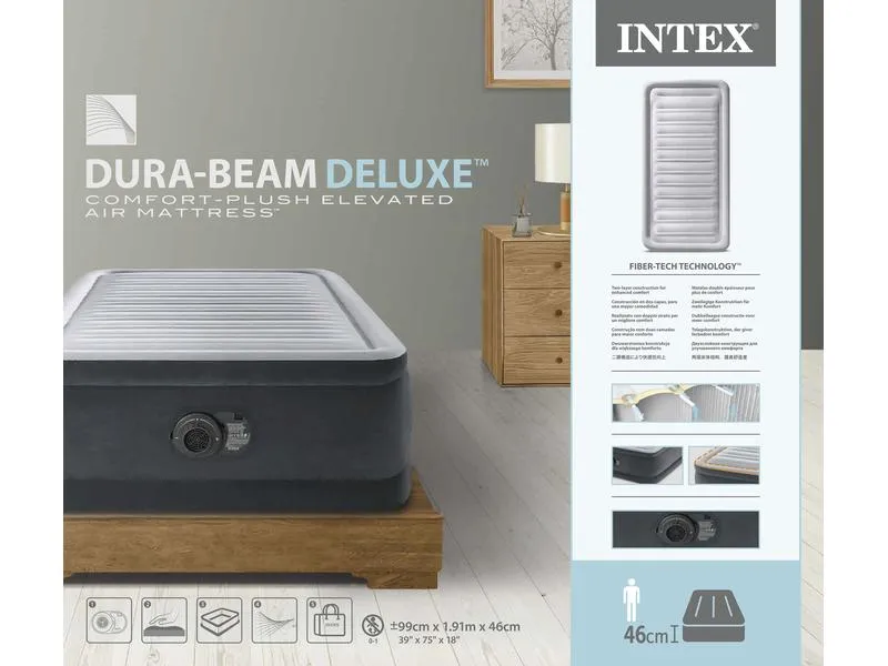 Intex Luftbett Dura Beam Deluxe Twin 99 x 191 x 46 cm Intex Luftbett Dura Beam Deluxe Twin 99 x 191 x 46 cm