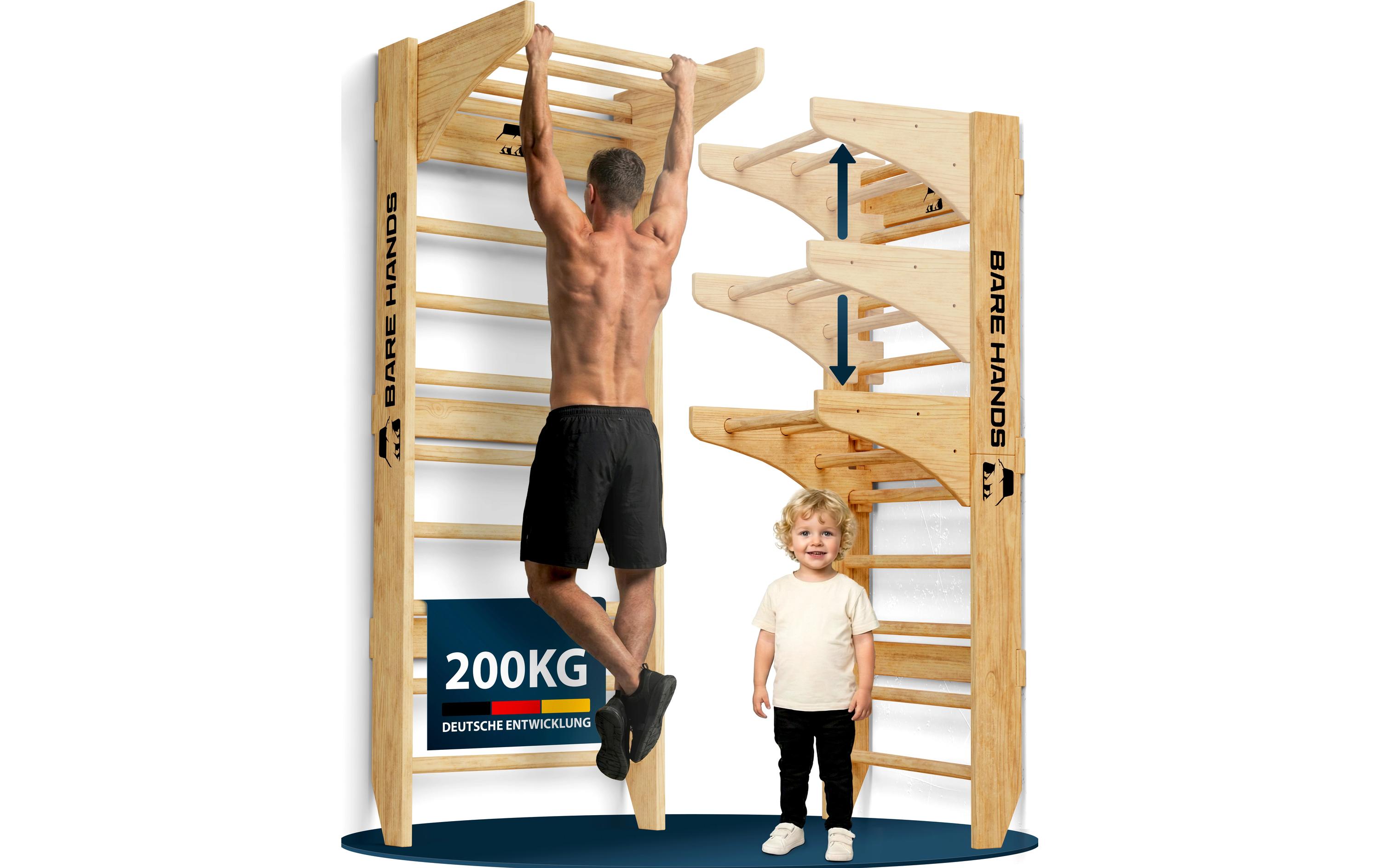 Bare Hands Bare Hands Sprossenwand Holz 200 kg