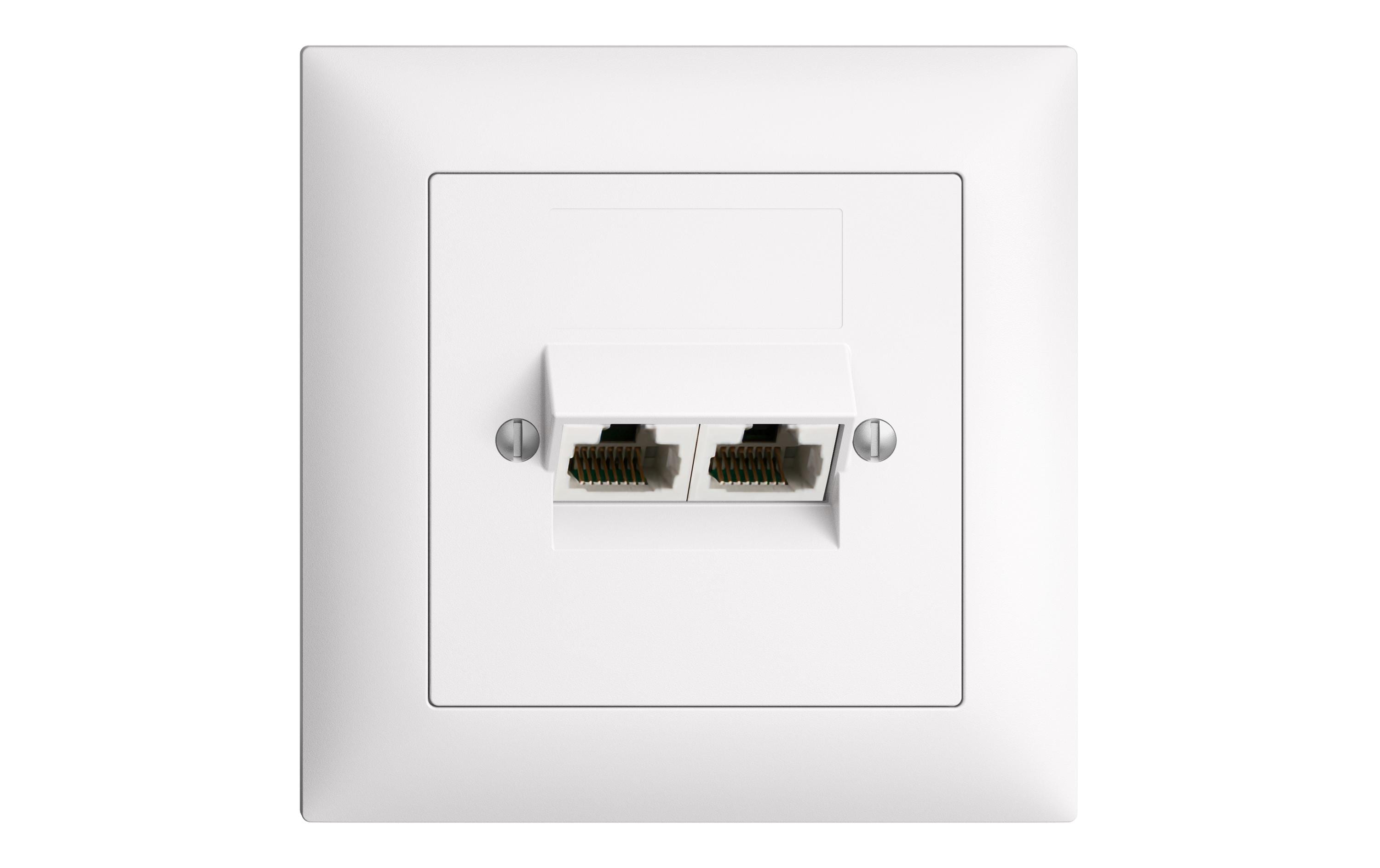 Feller EDIZIOdue Telefondose UP 2x RJ45 Feller EDIZIOdue Telefondose UP 2x RJ45