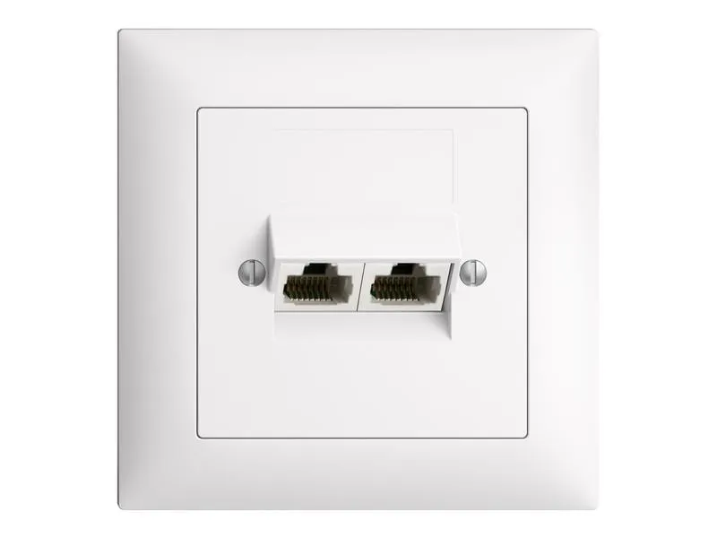Feller EDIZIOdue Telefondose UP 2x RJ45 Feller EDIZIOdue Telefondose UP 2x RJ45