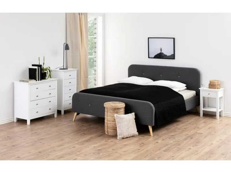 AC Design Nachttisch Linnea Weiss, 45 x 34 x 62.8 cm AC Design Nachttisch Linnea Weiss, 45 x 34 x 62.8 cm