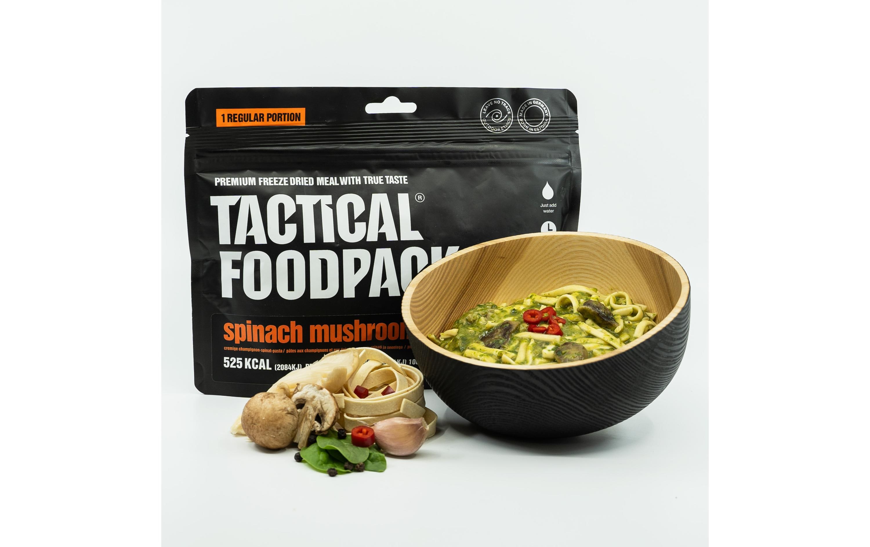 Tactical Foodpack Hauptgericht Spinat-Pilz-Nudeln Tactical Foodpack Hauptgericht Spinat-Pilz-Nudeln
