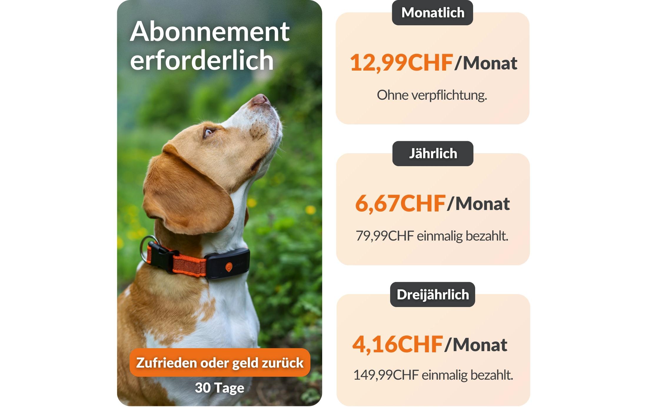 Weenect GPS-Tracker für Hunde XT ohne Halsband