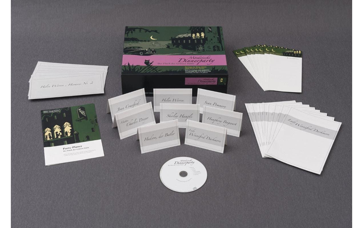 Blaubart Verlag Partyspiel Mörderische Dinnerparty: Fluch der Grünen Dame