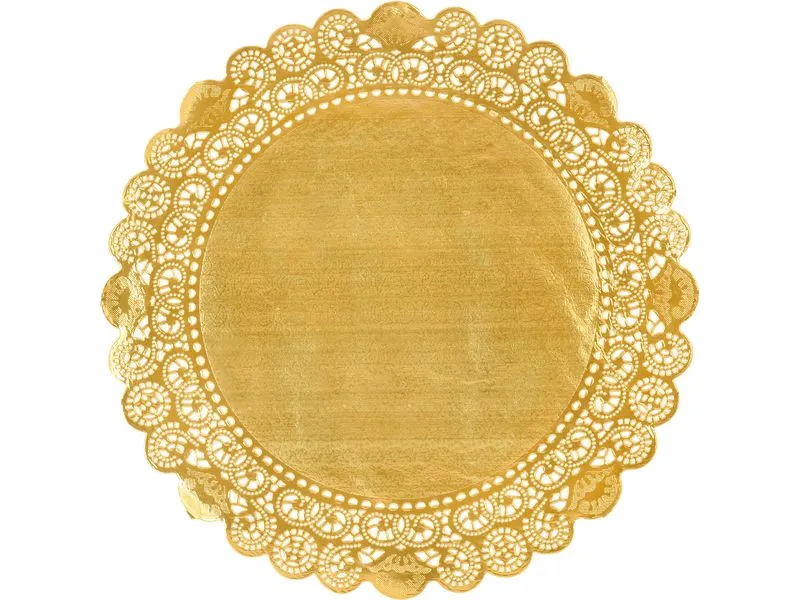 Duni Tortenspitzen rund 36 cm, 100 Stück, Gold Duni Tortenspitzen rund 36 cm, 100 Stück, Gold