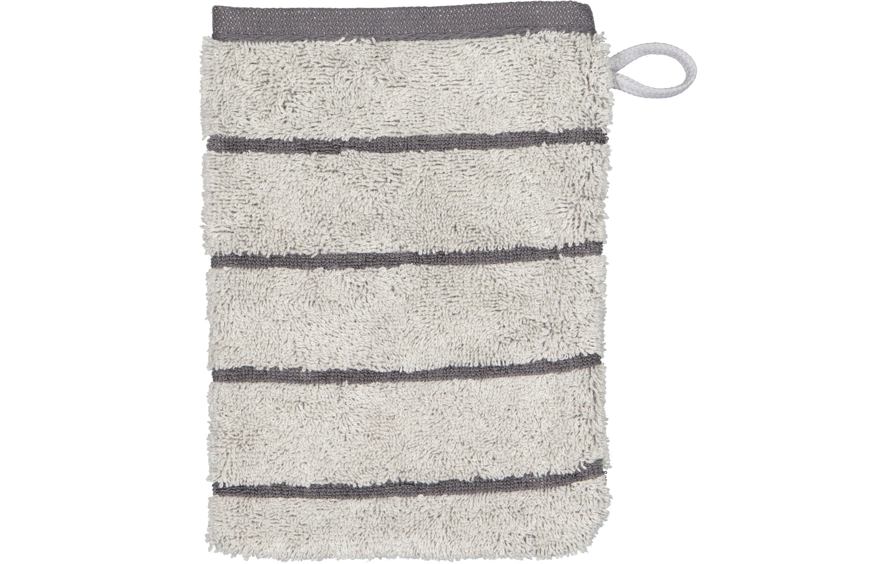 Cawö Waschhandschuh Balance Doubleface 16 x 22 cm, Platin